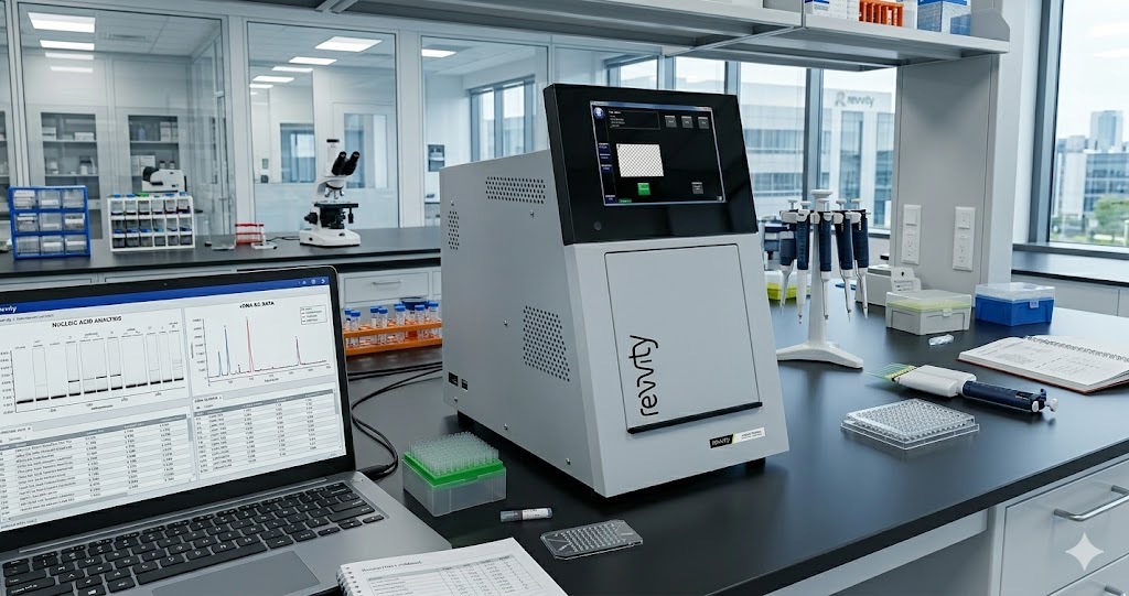 Official Revvity LabChip GX Touch automated benchtop microfluidic capillary electrophoresis system for high-throughput nucleic acid and cDNA quality control