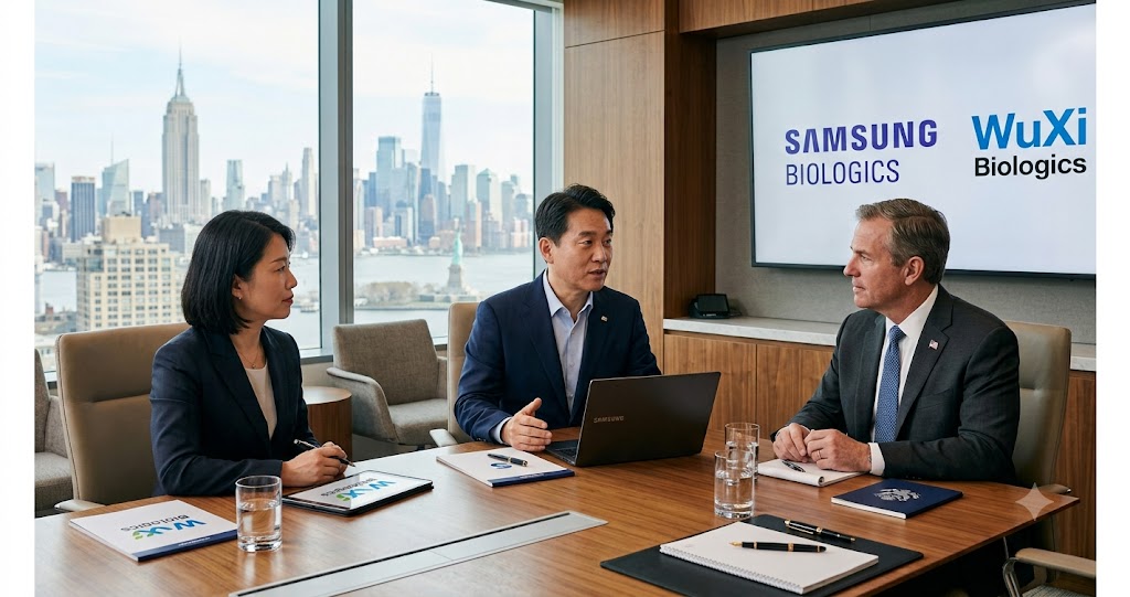 Samsung Biologics vs WuXi Biologics global CDMO infrastructure face-off in 2026